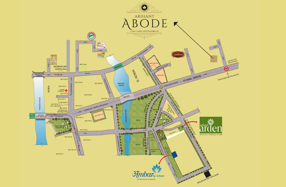 arihant abode Site plan